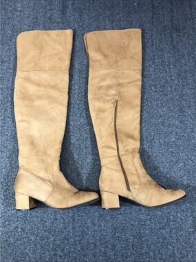 Calico KiKi Tall Sz 11 Sueded Boho Cowgirl Boots Slouch Knee High Tan Cowboy
